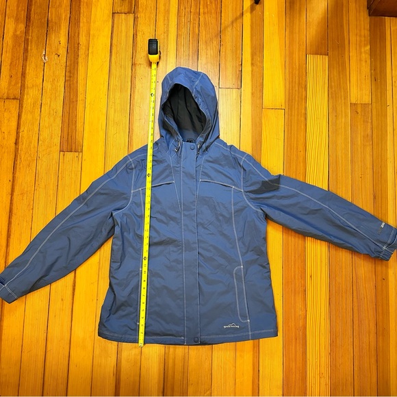 Eddie Bauer WeatherEdge Raincoat Blue Size Extra Large - Picture 2 of 7